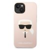 Karl Lagerfeld KLHCP14MSLKHLP iPhone 14 Plus / 15 Plus 6,7 hardcase różowy/pink Silicone Karl`s Head